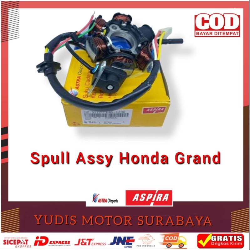Spull Assy-Spul Komplit-Stator Comp Honda Grand Merk Aspira