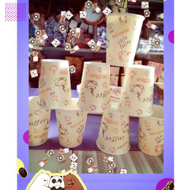 PAPERCUP 8OZ.PAKET MURAH SEPACK 50PCS