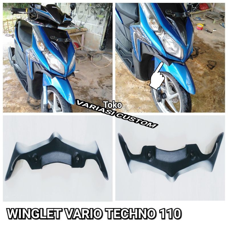 Winglet honda vario techno 110 /Aksesoris Variasi Custom