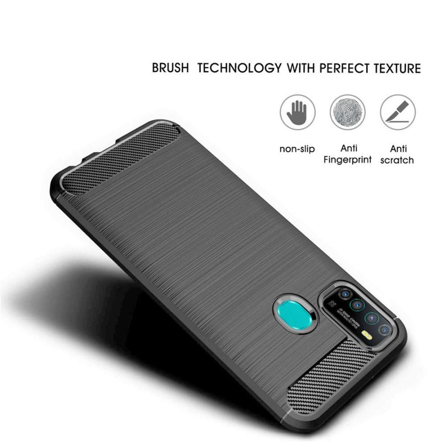 CASE SLIM FIT CARBON IPAKY INFINIX NOTE 7 LITE SOFTCASE - FA