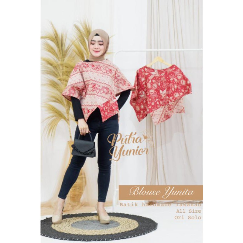 Blouse Kelelawar blus Batik Solo Allsize Wanita