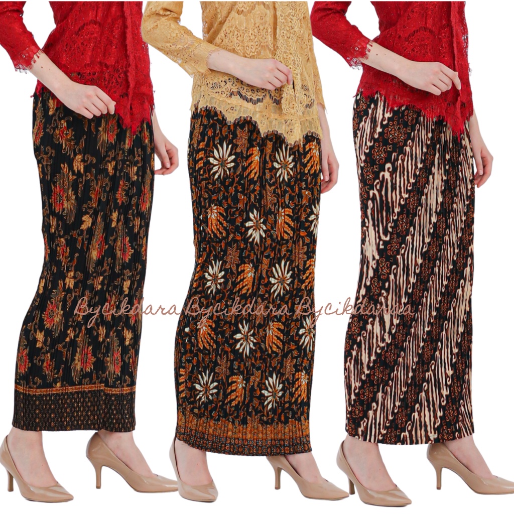 Pleated Skirt Batik | Frisket | Prisket | Plisket | Bukan Pario | Plated Skirt | kain batik plated | ironless| Bysierra butik