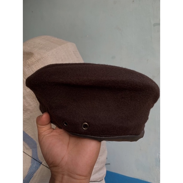 Topi baret laken pramuka premium tebal