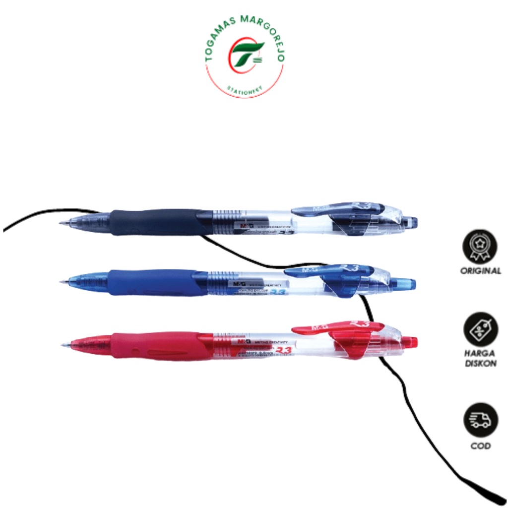 

READY STOCK !! PULPEN BOLLPOINT BALLPEN GEL 0.5MM RETRACTABLE AGP02372 M&G