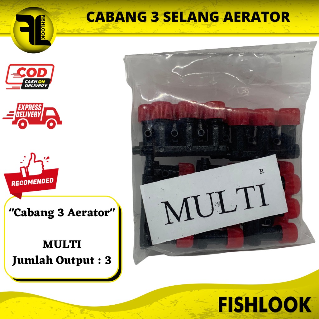 KRAN 3 Cabang LUBANG AERATOR UDARA | AQUARIUM AQUASCAPE MULTI Murah