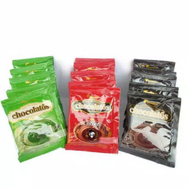 

CHOCOLATOS DRINK CHOCOLATE DAN MATCHA LATTE 1 28grx4pcs