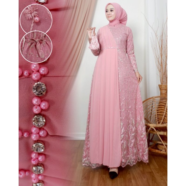 GAMIS TILE CAMILLA DRESS| GAMIS| GAMIS TILE| GAMIS PESTA| DRESS PESTA| GAMIS KONDANGAN| GAMIS WISUDA| GAMIS KEBAYA MODERN| GAMIS BRUKAT| KEBAYA| GAMIS MURAH