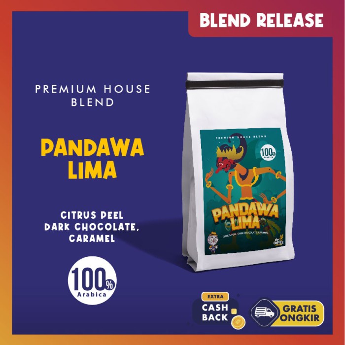

DISKON - (BISA COD) PREMIUM! Kopi House Blend PANDAWA5 100% Biji Kopi Arabika Specialty - GILING HALUS