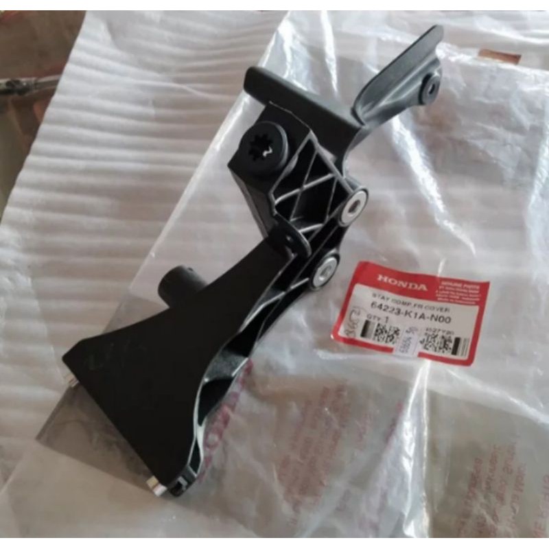 breket dudukan tameng depan stay comp honda beat led 2020-2021-2022 original