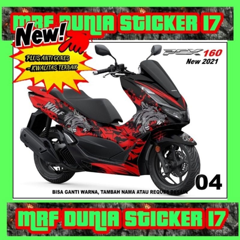 Sticker decal Honda PCX 160 Full Body decal Honda PCX NEW 160 Full body Sticker PCX 160 Full body 04