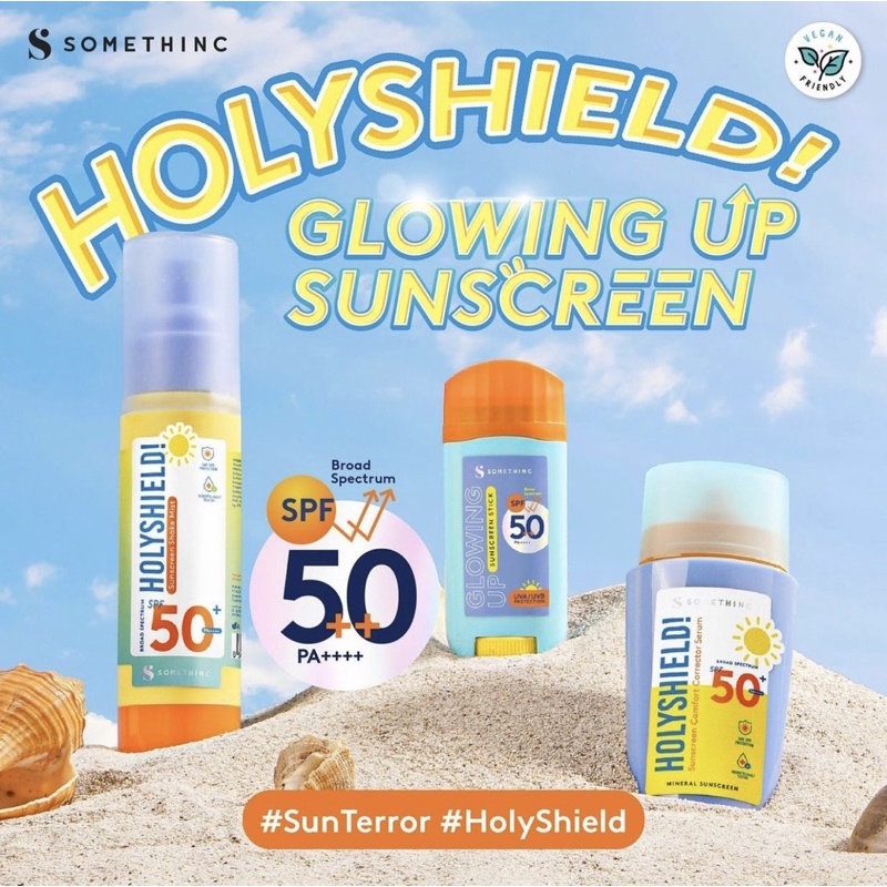 SOMETHINC GLOWING UP SUNSCREEN STICK SPF 50+++ / Sunscreen Comfort Corrector Serum SPF 50+ PA++++