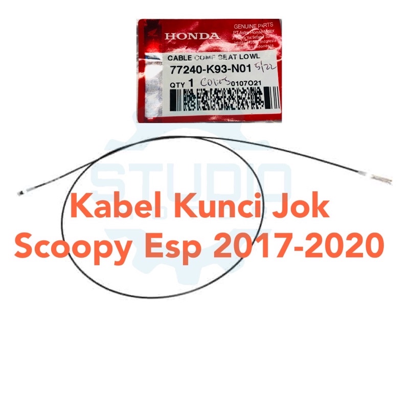 77240K93N01 Kabel Jok Cable Comp Seat Lock Scoopy eSP 77240 K93 N01