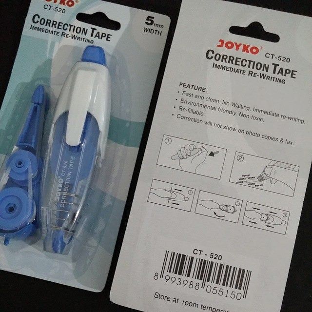 

Lucu Correction Tape Joyko Immediate Rewriting Ct-520 Limited