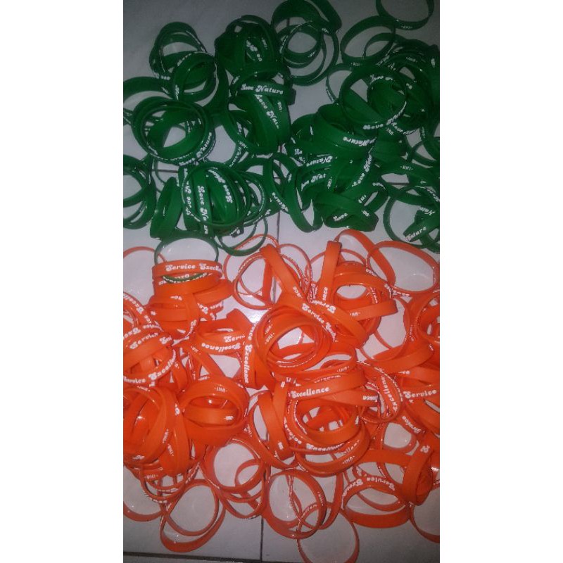 custom gelang karet rubber gelang partai