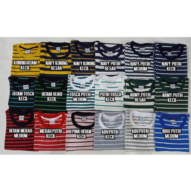 Kaos salur / kaos strip / kaos garis