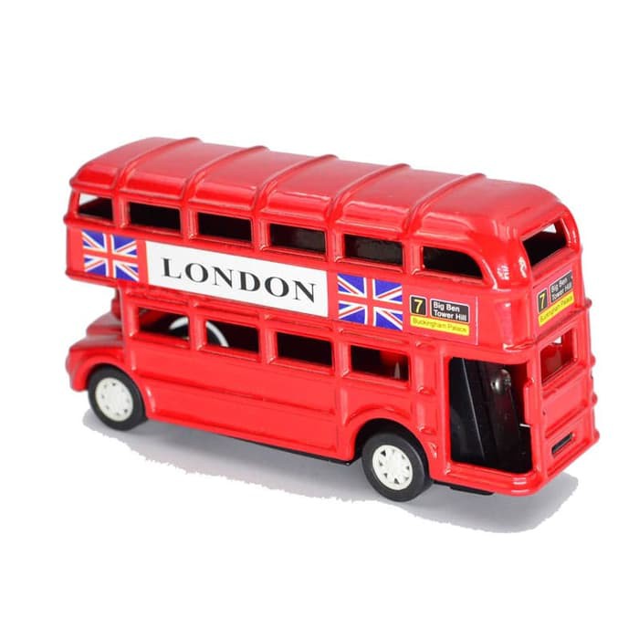 Souvenir London Bus 9CM x 5Cm / Souvenir Oleh2 London England 2037