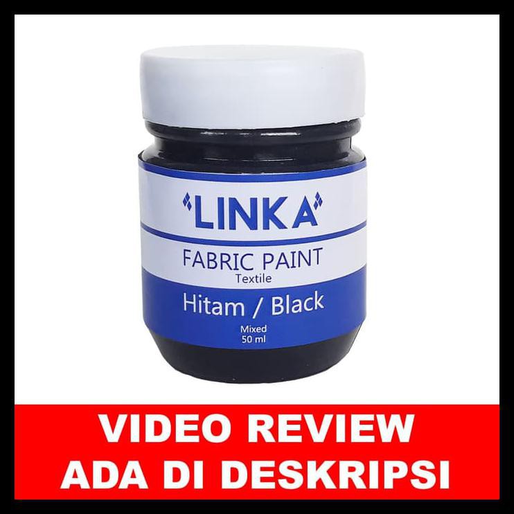 

NEW CAT LUKIS HITAM - FABRIC PAINT/CAT KAIN 50ML PERALATAN MELUKIS MURAH TERLENGKAP