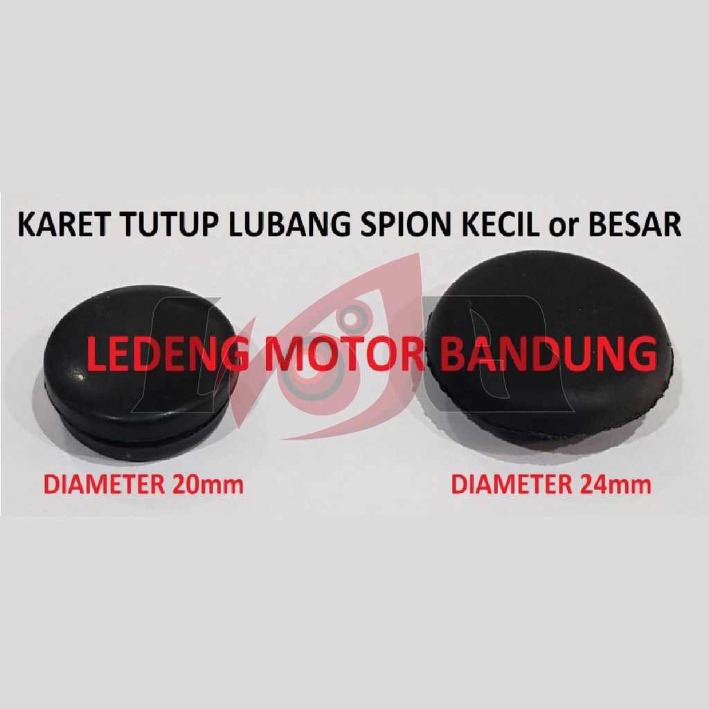 Karet Tutup Lubang Spion Hitam Motor Bebek Matic Universal