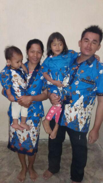 Batik Seragam Couple Plus Anak Zigzag
