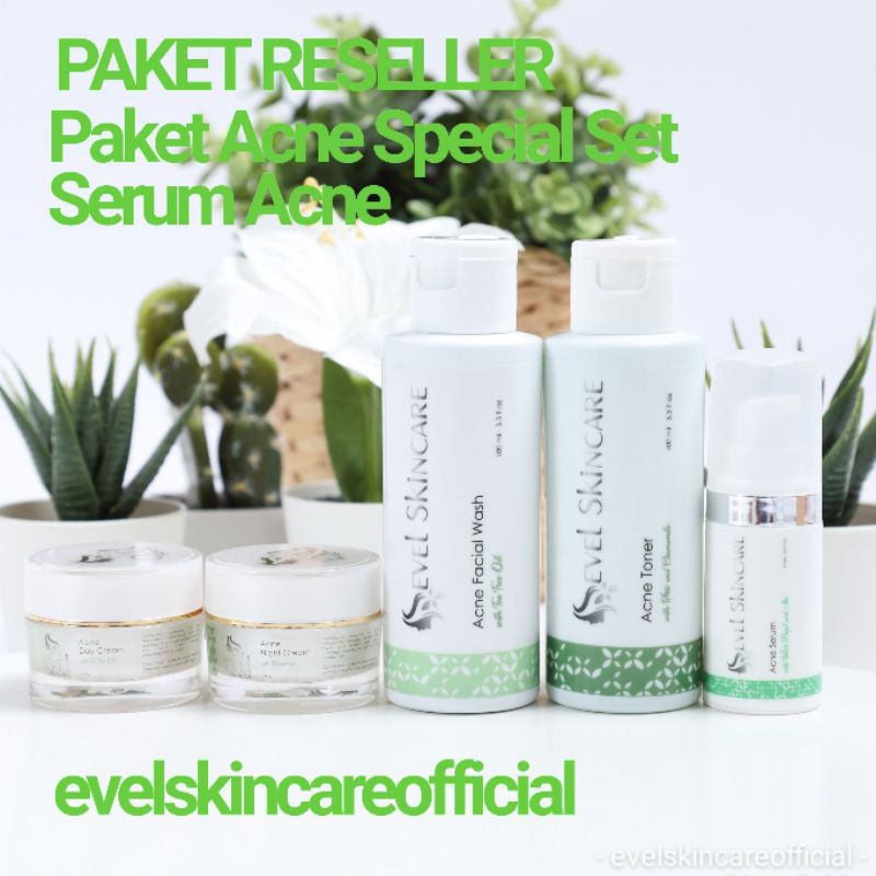 Evel Skincare Paket Acne Spesial set serum acne