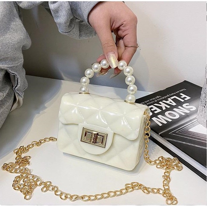 EL 5478 RISCE TAS HAND BAG MINI JELLY IMPORT WANITA CEWEK PEREMPUAN JAKARTA BATAM