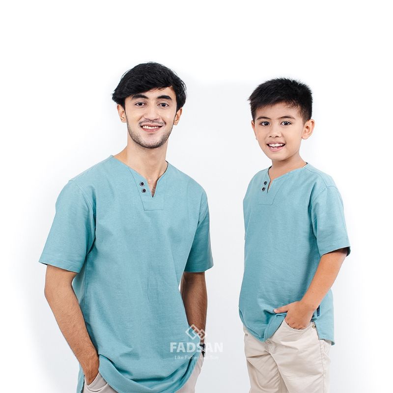 FADSAN - BAJU KOKO COUPLE AYAH DAN ANAK LENGAN PENDEK MONO SERIES