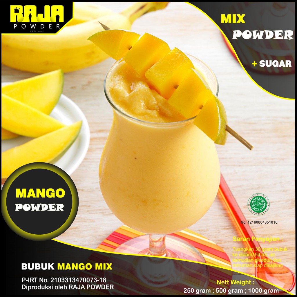 

Bubuk Mango Bubuk Minuman Mangga Mango Powder 1 kg / 1000 gram