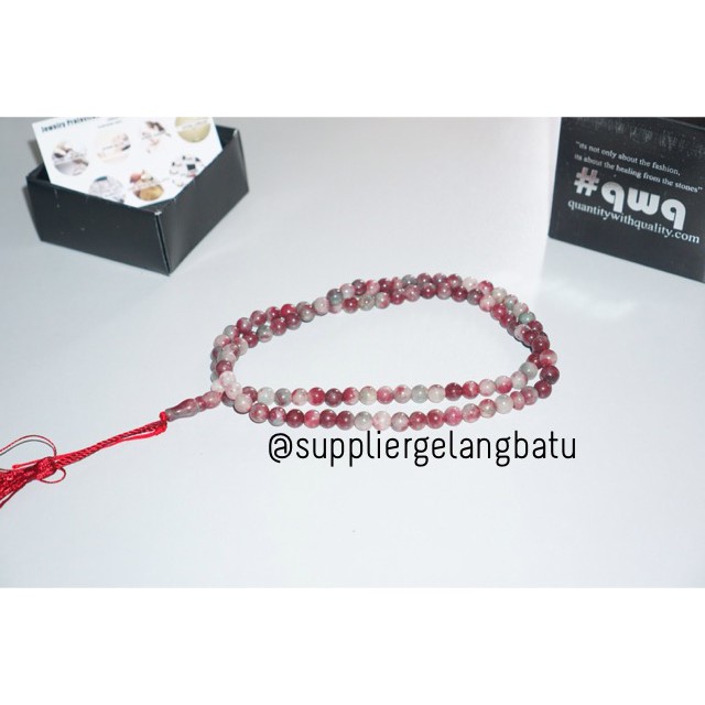 tasbih batu JASPER 8mm 99 butir premium tasbeh muslim alam akik doa aksesoris muslimmah pria wanita