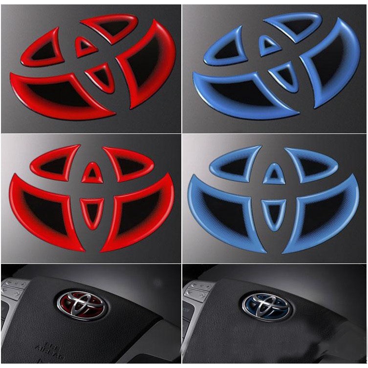 COLO stock Toyota Car Styling Steering Wheel Emblem Badge Logo Sticker Decal Vios