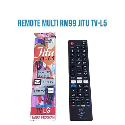 REMOTE MULTI RM99 JITU TV0-L5 REMOT TV LED