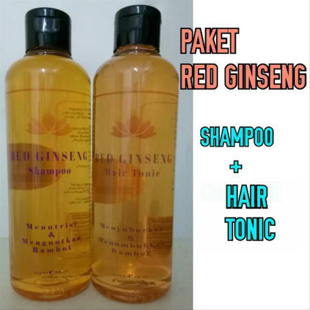 PAKET RED GINSENG SHAMPOO + HAIR TONIC BPOM ORIGINAL