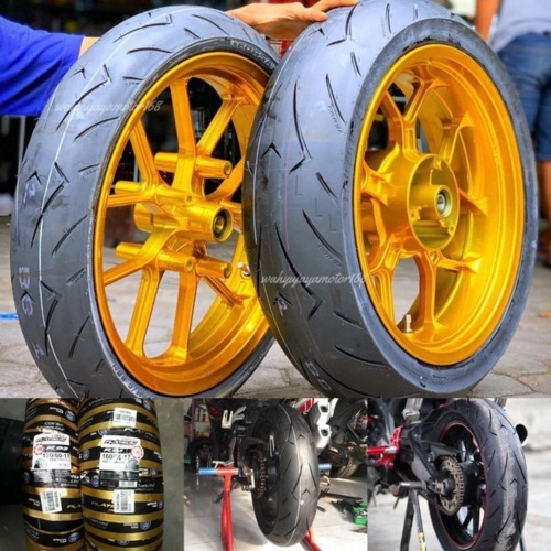 Dijual BAN 160 60 120 60 PAKET BAN CORSA R93 R46 IRC MAXXIS PIRELLI BATTLAX Berkualitas