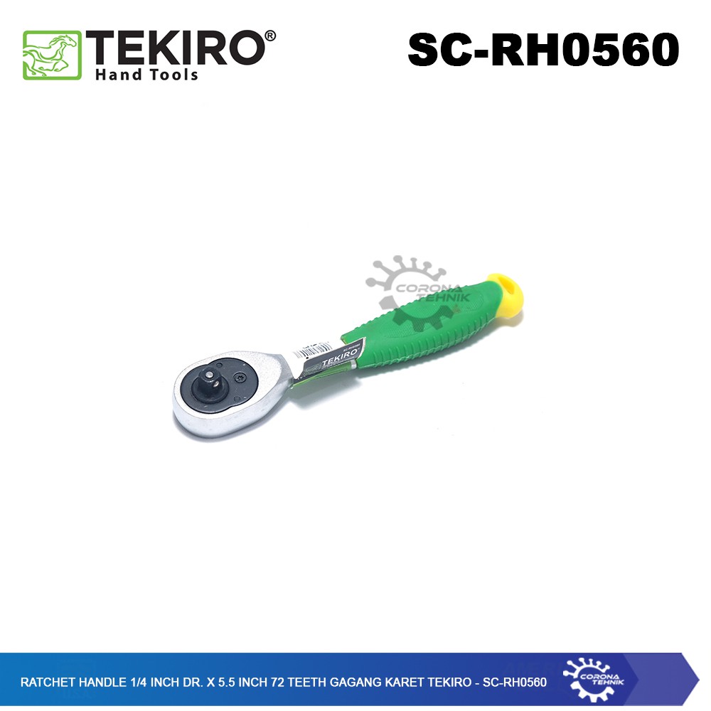 SC-RH0560 - Ratchet Handle 1/4 Inch DR x 5.5 Inch 72 Teeth Karet Tekiro