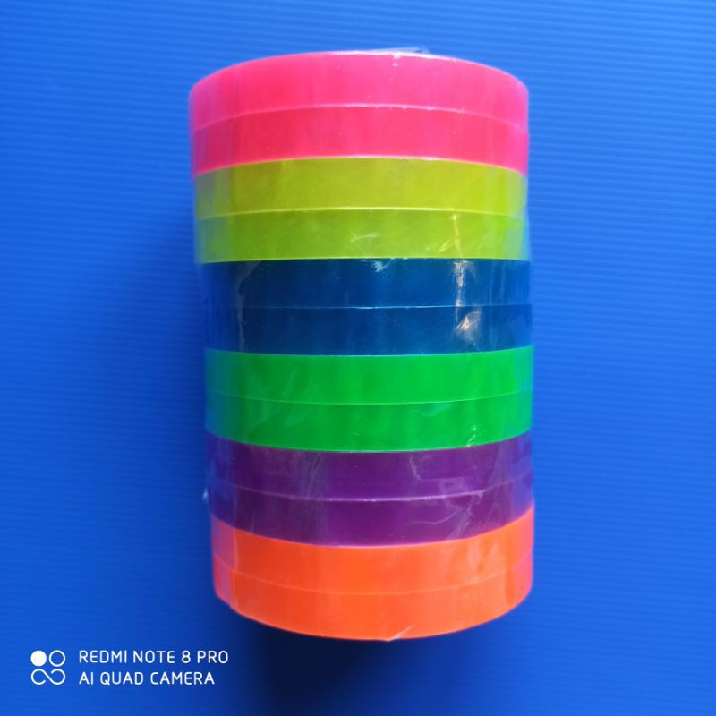 

Selotip/solasi/ isolasi warna warni besar