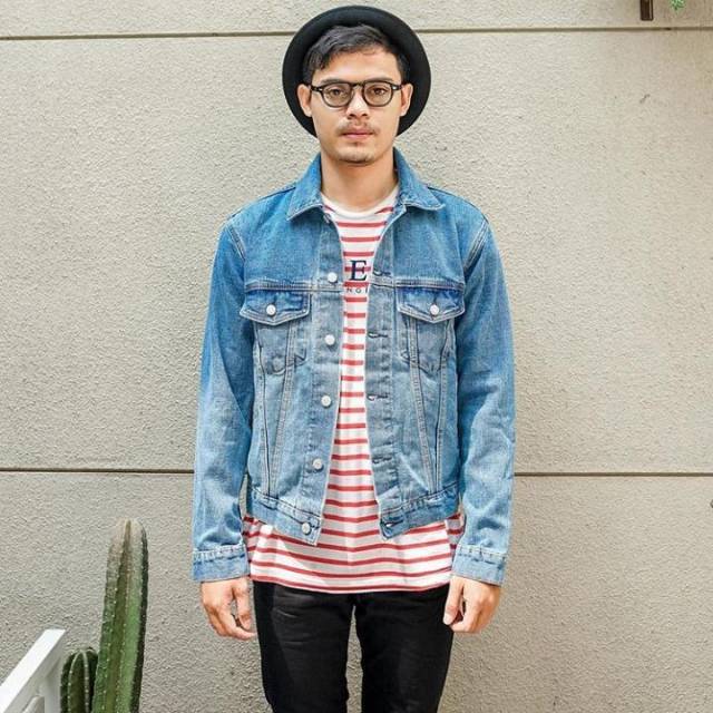 bespoke project denim / jeans jacket size s