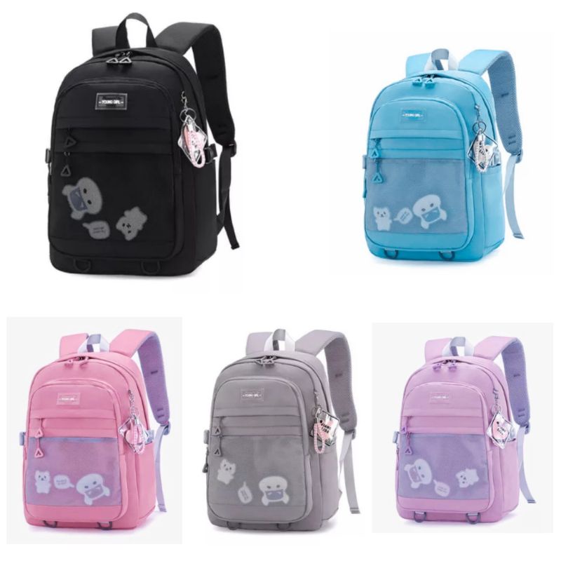 Mochillastore - Tas Sekolah Ransel Backpack anak Laki-laki Perempuan Tas Sekolah SD SMP SMA Kuliah Seminar Bisa COD Tas Termurah Populer