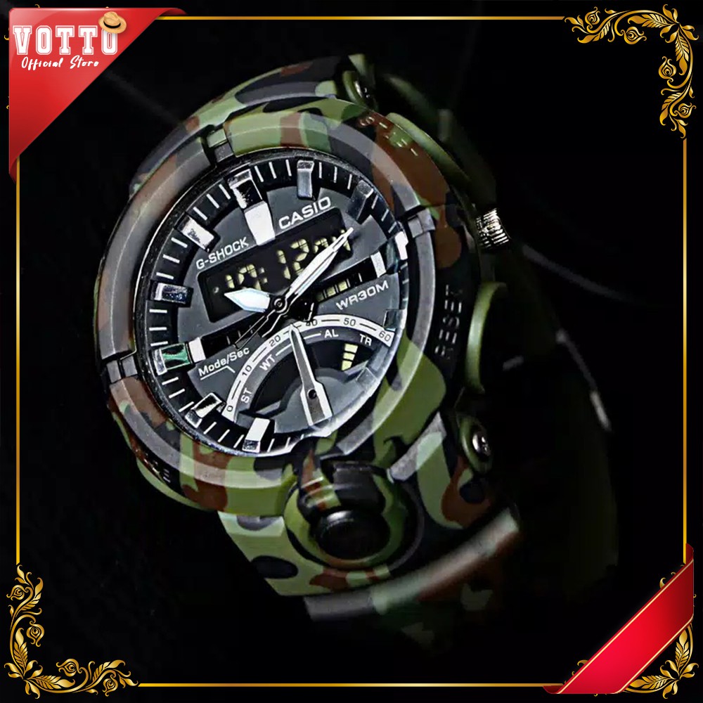 Jam tangan Pria Water resist berkualitas Motif army sport original