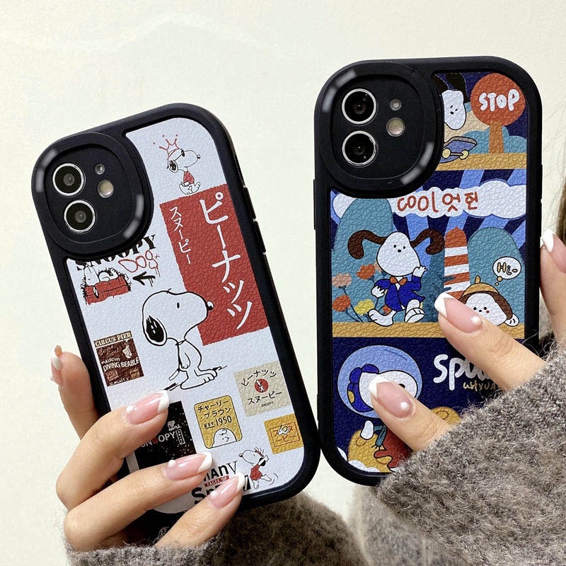 Case Motif Kartun Anjing Untuk IPhone 12 13 11 Pro Max X Xs Max Xr 7 8 Plus Yjts