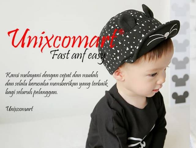 Topi Bayi Topi Anak Topi Anak Bayi Cute Cat Hat