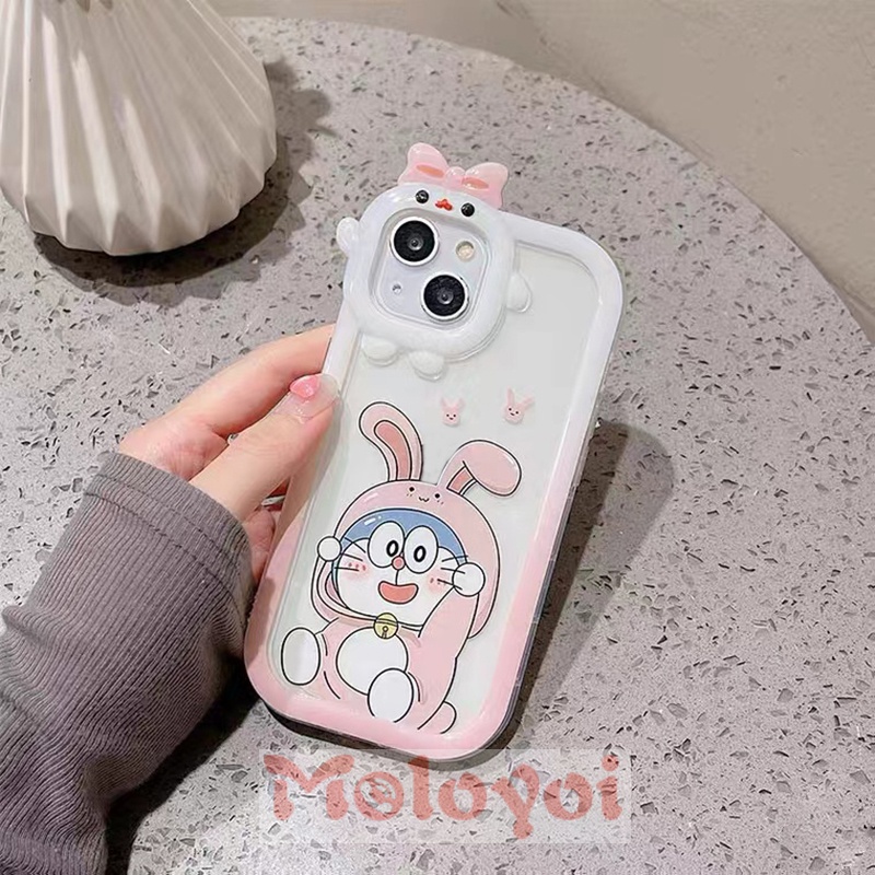 Soft Case TPU Motif Kartun Animasi Doraemon 3D Untuk IPhone XR 7 8 14 Plus 11 13 12 14 Pro MAX X 6 6S Plus XS MAX SE 2020