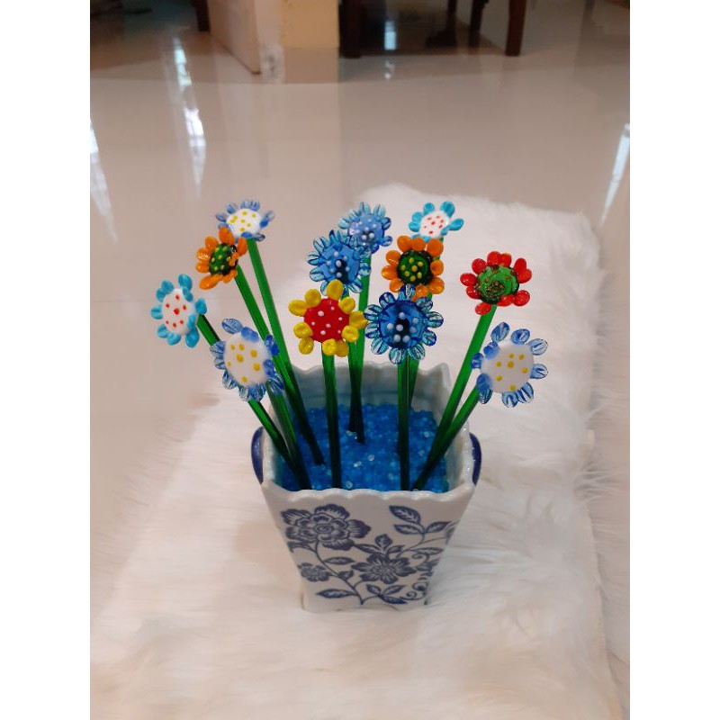 BUNGA LIDI KRISTAL PAJANGAN 1 LUSIN