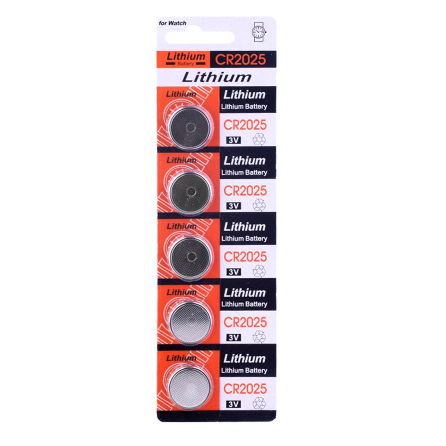 Trend-Baterai CR2025 Orange Lithium 3V Battery Batu Batre Kancing Koin CR-2025 REMOTE 5pcs