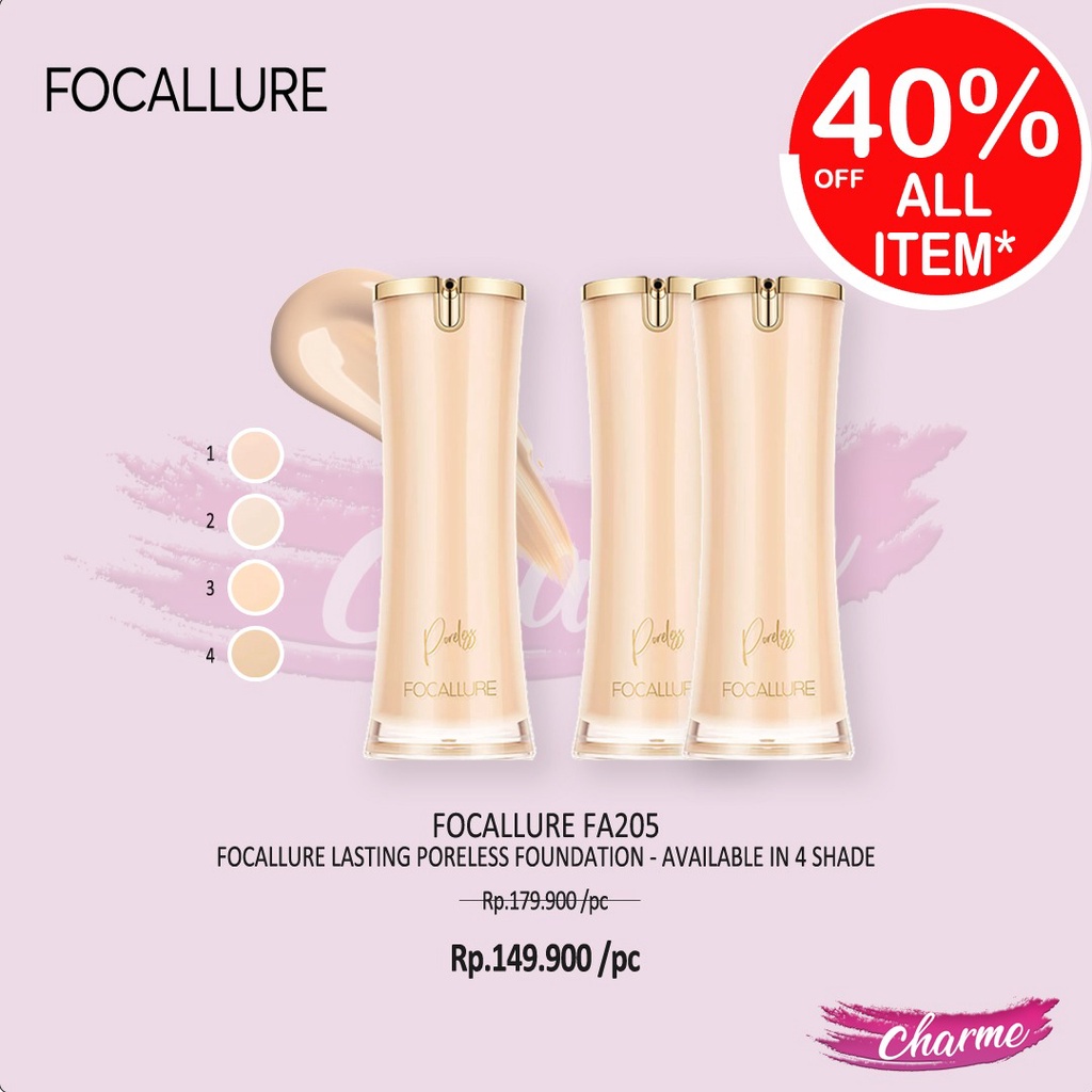 (READY&amp;ORI) Focallure Lasting Poreless Foundation FA205 FA 205