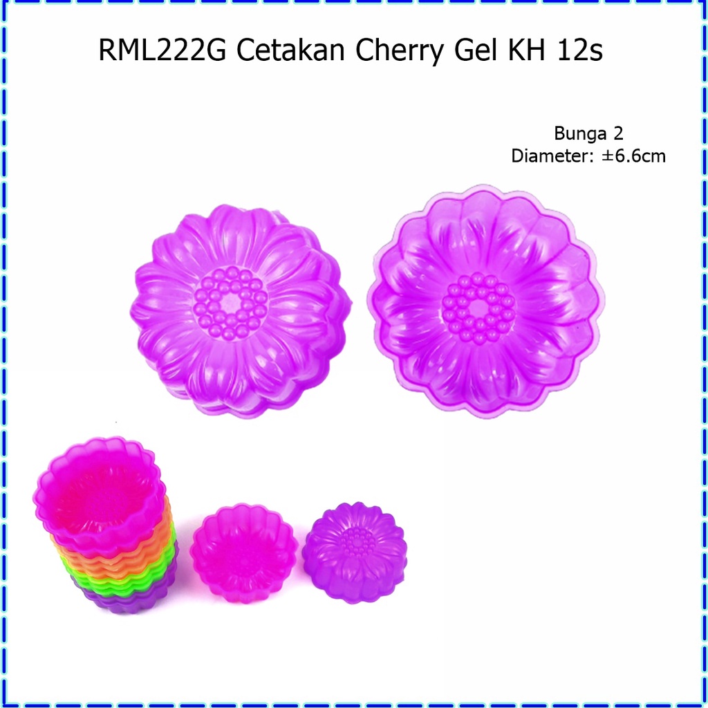 RML222G Cetakan Jelly/Cetakan Puding Cherry KH 12s