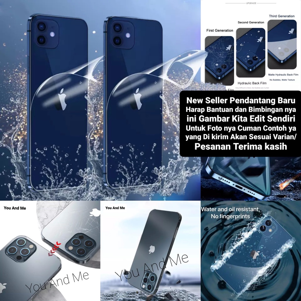 (New Seller) Hydrogel BACK (BELAKANG) CLEAR/Matte INFINIX Smart 7 SMART 6 Smart 5 5PRO Smart 4 Smart HD 2021 Smart 3+ Smart 2 2HD SMART Hidrogel Anti-Glare Jelly Full Cover/Lapisan Nano-TPU Film-Bagian Bening Glossy PROMAX MAX PRO PLUS 2 hD