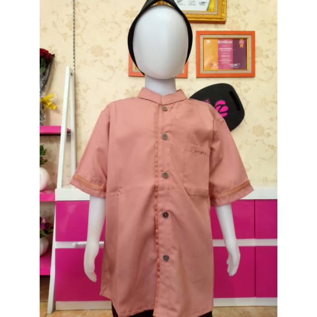 Koko Anak Lengan Pendek Warna Baru Teracotta Endomoda ESA 01 Boy