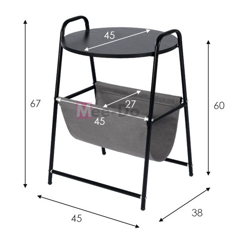 Mee Do Meja Sudut Multifungsi Minimalis Side Table Majalah Samping Coffee