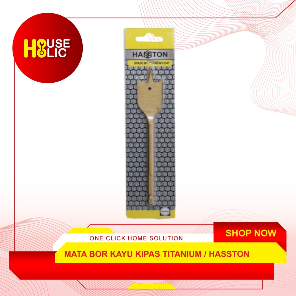 Mata Bor Kayu Kipas Titanium 1&quot; Inch Hasston 0410-108