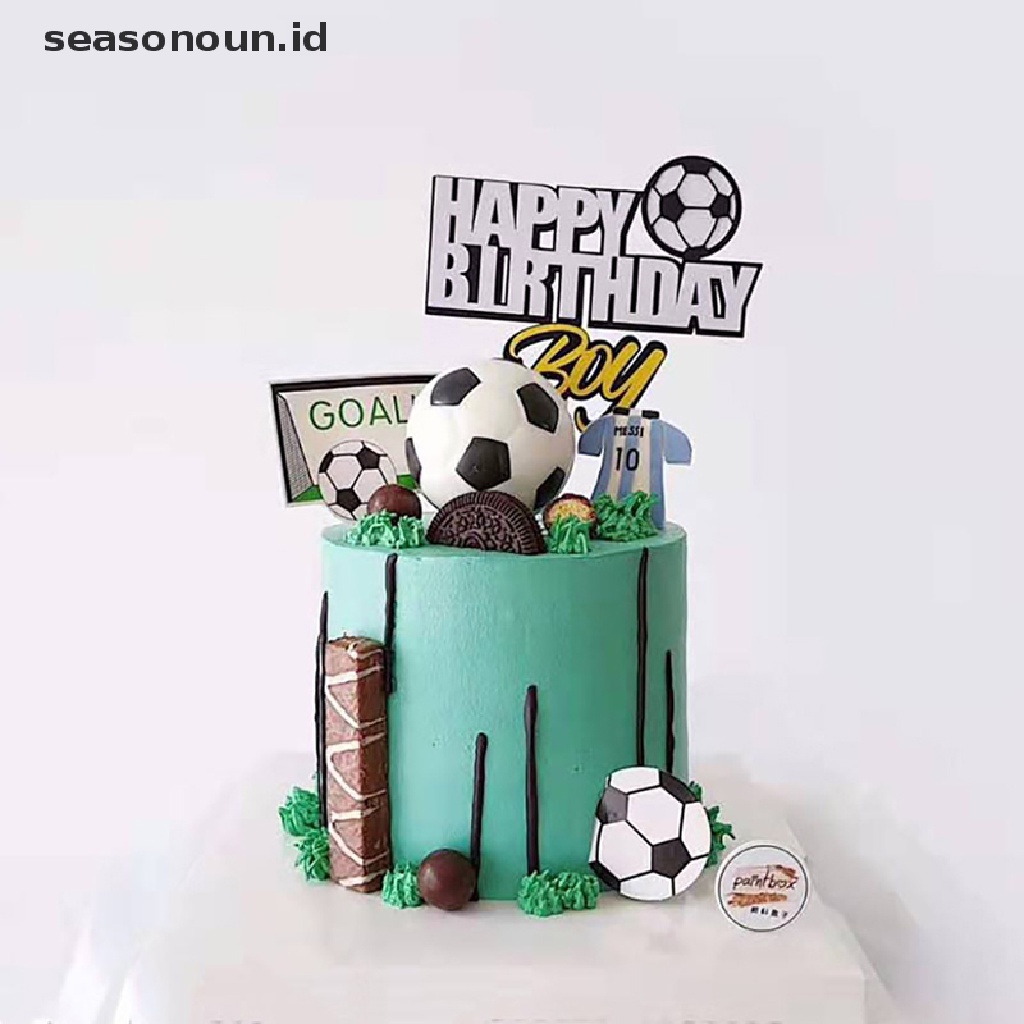 Topper Kue Desain Sepak Bola Untuk Dekorasi