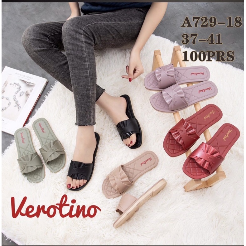 Sandal Jelly Slop Verotino A729-18 Sandal Slop Pita Kipas Terbaru